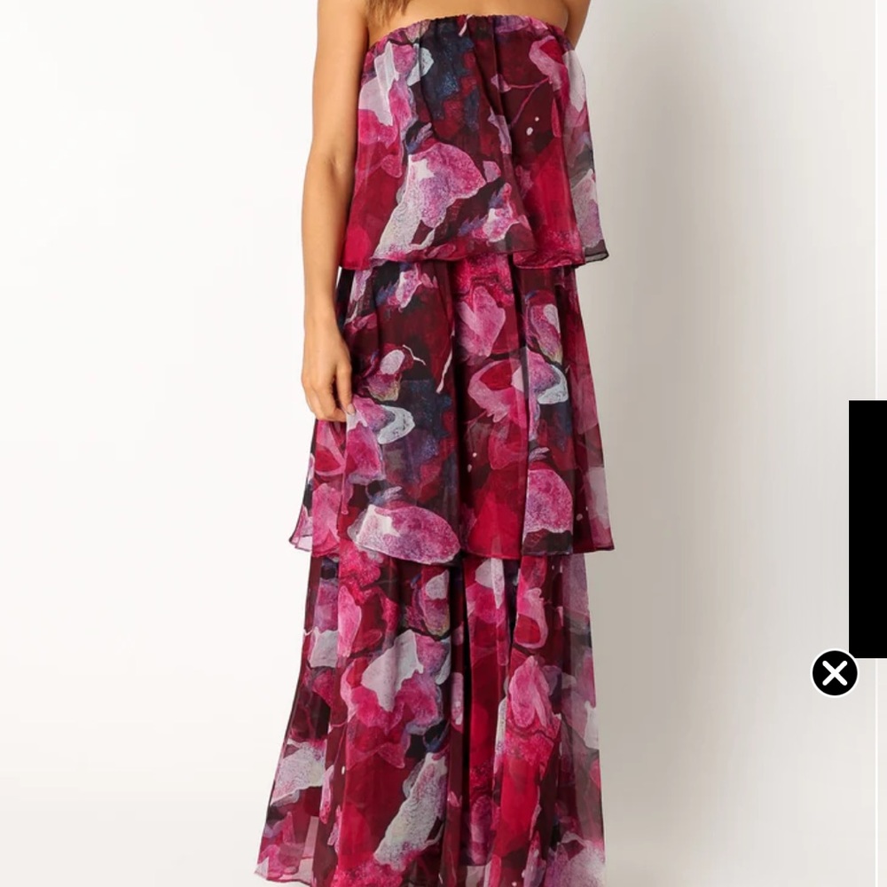 Petal & Pup Bloom Strapless Maxi Dress